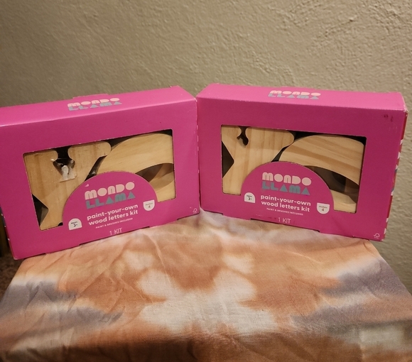 Mondo Llama Other - Mondo Llama Wood Letters Kit 2 Sets New In Box